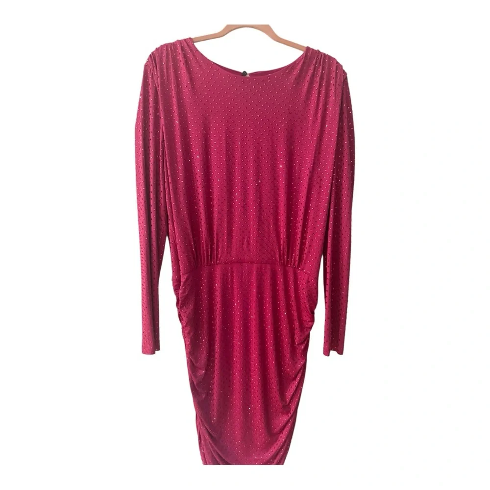 Veronica Beard Fuchsia Long-Sleeve Dress - Picture 6 of 11